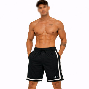 กางเกงขาสั้นออกกำลังกายผู้ชาย น้ำหนักเบา เอวยางยืด มีแถบข้าง กางเกงกีฬา แห้งเร็ว สำหรับวิ่งและฟิตเนส ผลิตแบบ OEM - Product Image 4