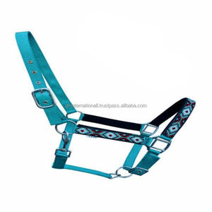 Cabestro de nailon elegante con incrustaciones de diseño personalizado con cuentas, caballo Halter colorido con cuentas en mazorca completa sobre el tamaño al mejor precio - Product Image 6