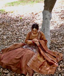 Elegant Traditional Indian Pakistani Shimmer Silk Quick Dry Salwar Kameez Ready-Made <b>Wedding</b> <b>Dress</b> <b>Ladies</b> Stitched Salwar <b>Suit</b> - Product Image 2