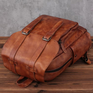 Best Selling Premium Quality <b>Leather</b> <b>Backpacks</b> Waterproof <b>Men</b> Women <b>Leather</b> <b>Backpacks</b> For Sale - Product Image 3