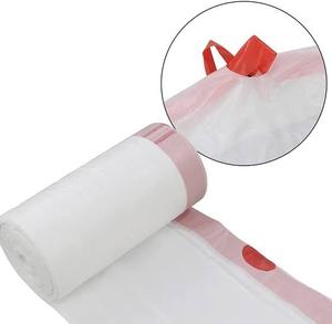 ถุงขยะ HDPE แบบมีเชือกรูดปิดผนึกด้วยความร้อน ขนาดใหญ่ สำหรับผู้รับเหมาทางการแพทย์ จากโรงงานโดยตรง ความจุ 39 แกลลอน หนา 2.0 มิล สีดำ ทนทาน ขนาด 35 x 39 นิ้ว - Product Image 6