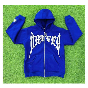 เสื้อฮู้ดพิมพ์ลายสกรีนประดับคริสตัลแบบกำหนดเอง สำหรับฤดูหนาว ระบายอากาศได้ดี หนานุ่ม สไตล์ Y2K สตรีทแวร์ ปรับแต่งได้ - Product Image 5