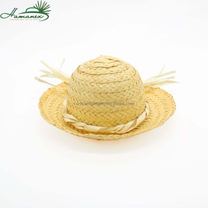 หมวกชายหาดทรงแบนสไตล์ลูฟี่หมวกฟางปีกกว้างหมวกหญ้าต้นปาล์มชนิดหนึ่งสำหรับผู้ใหญ่หมวกลำลองกลางแจ้งงานปาร์ตี้สำหรับเด็กโตฤดูร้อน - Product Image 1