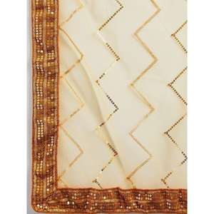 ผ้าไหมฮาลดีปักเลื่อมสีเหลืองพราวชุด lehenga choli กับ dupatta - Product Image 1