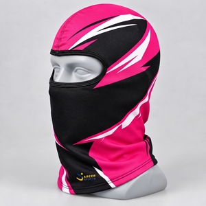 Balaclava noire personnalisée en tissu extensible de qualité supérieure, couvrant entièrement le cou, design confortable, ajustement parfait pour un usage quotidien. - Product Image 5
