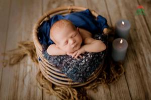 Cuna de bambú grande en forma de calabaza con asas, de madera maciza y ratán natural para bebés de 0 a 6 meses, bebés y niños. - Product Image 5