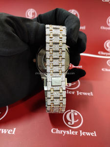 Montre Moissanite en acier inoxydable Montre Hip Hop de luxe en diamant pour édition cadeau spéciale - Product Image 5