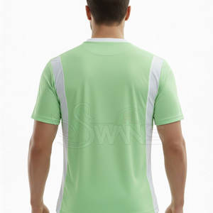 Maillot de football respirant à manches courtes, grande taille, avec logo personnalisé, de haute qualité, à prix bas - Product Image 2