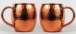 Copper cocktail mug collection woodland grove beverage <b>cups</b> <b>reusable</b> premium drink serving durable mugs finish - Product Image 5