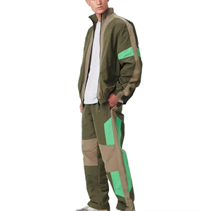 Custom Logo Two-Piece Men's Winter Tracksuit Breathable Nylon Windbreaker Jogger <b>Pants</b> Customizable Breathable Jacket Set - Product Image 5