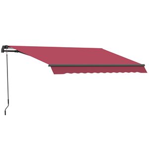 Tenda da Sole Retrattile Manuale con Manovella Facile 3x2,4m, Protezione UV, per Terrazze, Estensibile per Patio, Veranda, Giardino - Product Image 1