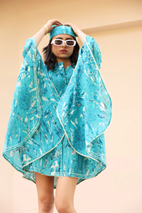 2026 Latest Kaftan Designs From India Wholesale Printed Bohemian Loose Oversize Cotton Beachwear <b>dress</b> for girls women <b>casual</b> - Product Image 3