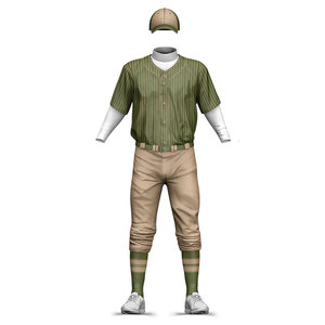 ชุดเบสบอลออกแบบเองสำหรับเยาวชน OEM พร้อมจำหน่าย ชุดเบสบอลสั่งทำได้ พร้อมหมายเลขทีมและชื่อ  ชุดเบสบอลทำจากโพลีเอสเตอร์ 100% - Product Image 2