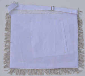 Masonic Regalia <b>Needlework</b> Master Mason Apron with Jewel Collar Gavel Trowel Square Cross-Stitching Featuring Crafts Safety Pin - Product Image 2