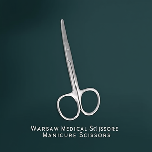Tijeras de Manicura de Acero Inoxidable Duraderas Warsaw Medical con Hojas Rectas Afiladas, Diseño Simple, Color Personalizado - Product Image 3