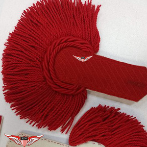 Epolete Rojo para Hombro, Estilo Vintage Ecológico, Accesorio de Uniforme, Uso Ceremonial, Personalizable - Product Image 3