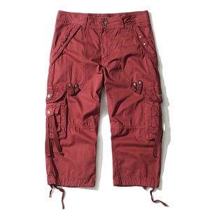 Venta al por mayor de pantalones de sarga de algodón para hombre de carga de tela transpirable con estilo de bolsillo de utilidad para las líneas de productos al por menor al aire libre - Product Image 5