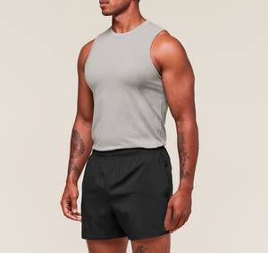 Camisetas deportivas de algodón sin mangas para correr, con logo personalizado al por mayor, ropa de fitness para hombre, camiseta de gimnasio con MOQ bajo - Product Image 3