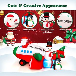 9 Feet Outdoor Inflatable Santa Claus Festive Christmas Yard Decoration - Product Image 3