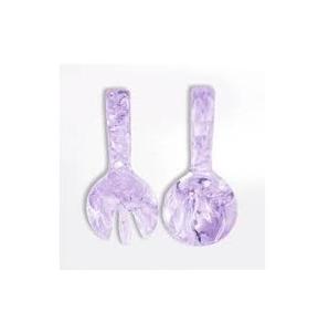 Ensemble de 2 cuillères à salade en résine faites à la main, compatibles lave-vaisselle, pour ustensiles de cuisine, par la collection Handmade. - Product Image 5