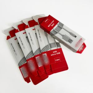 Caja de Papel Personalizada Reutilizable con Doble Inserto y Orificio para Colgar, Empaque de Papel Artístico para Cargador y Cable de Datos al por Mayor - Product Image 6