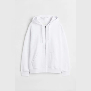 High Quality 2026 New Style Luxury 400gsm Heavyweight 100% Cotton <b>Thick</b> <b>Fleece</b> Custom Wholesale Blank Men Warm Zipper Hoodies - Product Image 6