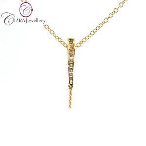 MEILLEUR MODÈLE VENTE EN GROS STYLE CLASSIQUE 18K AU750 BLANC MASSIF/JAUNE/OR ROSE VRAI DIAMANT NATUREL PERLE RÉGLAGE PENDENTIF pour CADEAUX - Product Image 6