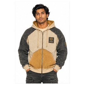 Top Quality Men <b>Vintage</b> Zip Hoodie Classic Washed Streetwear <b>Sweatshirt</b> For Everyday Fashion And Outdoor Wear - Product Image 1