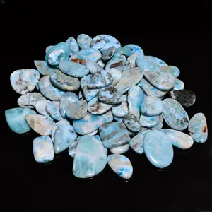 Blue Larimar Lot Loose Gemstone Larimar All Shape And Size Wholesale Lot For Jewelry Making