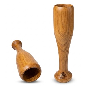 Copa de Vino de Madera Ecológica, Reutilizable, Hecha a Mano, Estilo Rústico, para Bar - Product Image 1