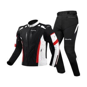 Red Black Motorcycle <b>Racing</b> <b>Jacket</b> and Pants Protective Riding Suit Breathable Waterproof Motorbike <b>Racing</b> Wear - Product Image 1