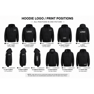 เสื้อฮู้ดดี้สีดำแบบหลวมสำหรับผู้ชาย แขน 3/4 ผ้าฝ้ายผสมโพลีเอสเตอร์ พิมพ์ลายลำลอง ไซส์ใหญ่ สำหรับฤดูร้อน ผลิตในบังกลาเทศ (OEM) - Product Image 6