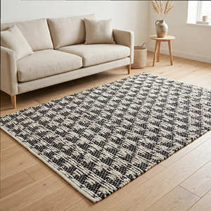 2.5' x 10' Colorful Recycled Cotton <b>Floor</b> <b>Runner</b> for Hallway Entryway Cottage Bohemian & Farmhouse Interiors - Product Image 5