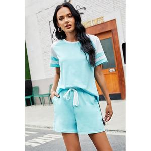 OEM — t-shirt manches courtes pour hommes, tenue décontractée en coton uni, ensemble court/double, vente en gros - Product Image 5