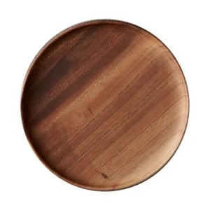 Plateau de service en bois contemporain, plateau à nourriture en bois d'acacia naturel pour fromage, fruits, en-cas, décoration de cuisine - Product Image 2