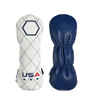 Fundas de cuero PU para palos de golf con logotipo de diseño personalizado OEM al por mayor, de alta calidad, impermeables, con cierre de banda elástica, a la venta - Product Image 3