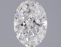 Diamante cultivado en laboratorio de 1.54 quilates, corte oval brillante, claridad VVS 1, corte excelente, para joyería, diamante CVD.