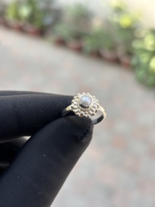 Fantastic Design Round Pearl <b>Ring</b> Wholesale 925 Sterling Silver Handmade Jewelry <b>Cheap</b> Factory Price At Best Price - Product Image 2