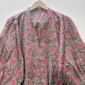 เดรสลำลองผู้หญิง ผ้าทอ 100% คอตตอน สีพื้น/เรียบ แขนสั้น เอวทรงเอ็มไพร์ ทรงเบบี้ดอลล์ โอเวอร์ไซส์ คอวี ทรงหลวม ใส่สบาย - Product Image 4