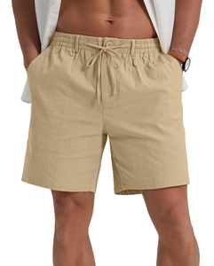 <b>Mens</b> Sports Shorts Front Custom Eco-Friendly Breathable Quick Dry High Waist Drawstring Closure Spandex/Cotton Lightweight - Product Image 1