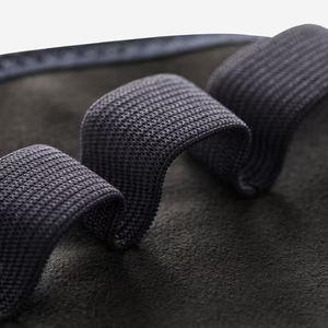 Guantes de levantamiento de pesas Geo Brother Co para hombre, con almohadillas de agarre de mezclilla, protección de palma sin dedos de caucho natural y PVC, resistentes, transpirables, para fitness. - Product Image 6