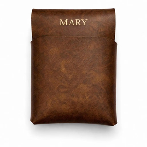 Vintage Stitchless Genuine Leather <b>Wallet</b> Minimalist Slim Card Holder <b>RFID</b> <b>Blocking</b> No Seam Men Small <b>Wallet</b> SLW-0011 - Product Image 1