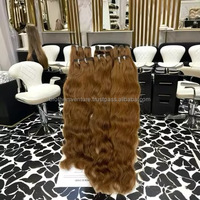 Extensions de cheveux naturels brésiliens Remy vierges indiens 12A de qualité supérieure, non traités, ondulations naturelles, double trame tissée à la machine