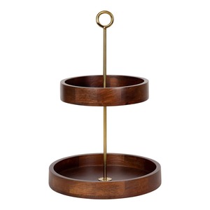 <b>Rustic</b> <b>Wooden</b> Cake Stand With Natural Grain Finish For Wedding Dessert Table - Product Image 6