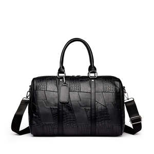 Bolsa de Lona Impermeable Negra Clásica, Bolsa de Viaje y Gimnasio Elegante para Hombres y Mujeres, OEM al por Mayor, Bolsa de Deporte Ligera y Duradera - Product Image 1