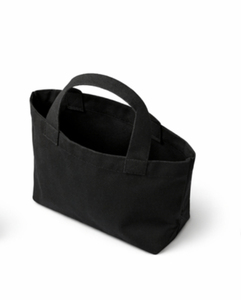 Custom Logo Printed Cotton Tote <b>Bag</b> <b>Small</b> Handle Shopping Canvas <b>Bag</b> Medium Size Daily Use <b>Black</b> Color <b>BAG</b> - Product Image 3