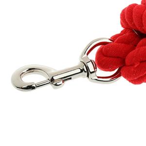 High Quality Equestrian Horse Cotton Lead rope with <b>Snap</b> <b>Hook</b> Cotton Blend Weave Rein With <b>Snap</b> <b>Hook</b> Horse Lead Rope - Product Image 2