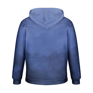 Sudadera con Capucha Morada para Hombre, Corte Regular, Felpa, Informal, Color Sólido, para Otoño - Product Image 4