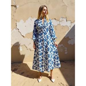 Elegante Vestido de Algodón para Mujer, Tela Suave y Transpirable, Estilo Fluido y Cómodo, Ropa Casual de Verano para Fiestas, Estilo Único - Product Image 4