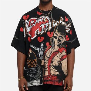 Camiseta Mawra Extra Grande, 100% Algodón, Ecológica, Transpirable, con Estampado Gráfico DTG, Estilo Urbano Vintage, Logotipo Personalizado, Unisex - Product Image 1